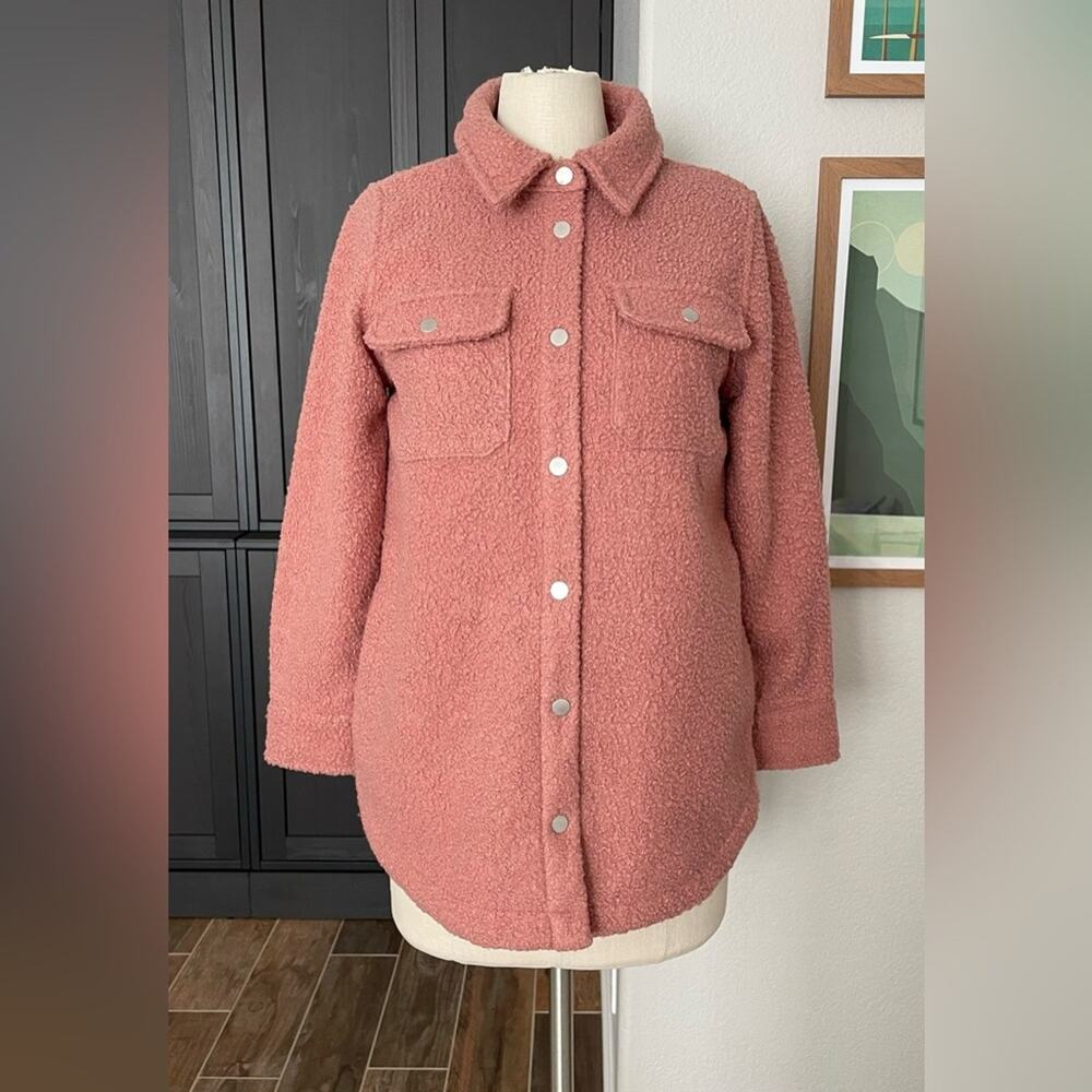 Soft‎ Surroundings Campera Shacket Shirt Jacket Faux Sherpa XSP